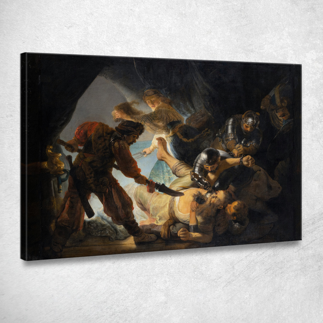 L'Accecamento Di Sansone Rembrandt van Rijn rvr209 quadro stampato su tela L'Accecamento Di Sansone Rembrandt van Rijn rvr209 quadro stampato su tela