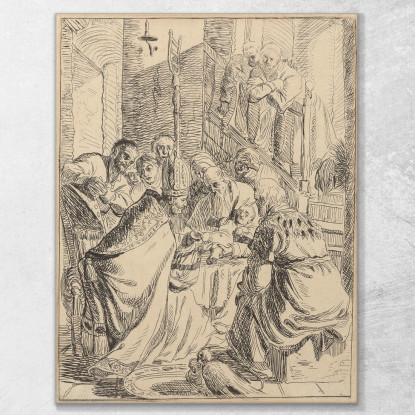 La Circoncisione 3 Rembrandt van Rijn rvr211 quadro stampato su tela