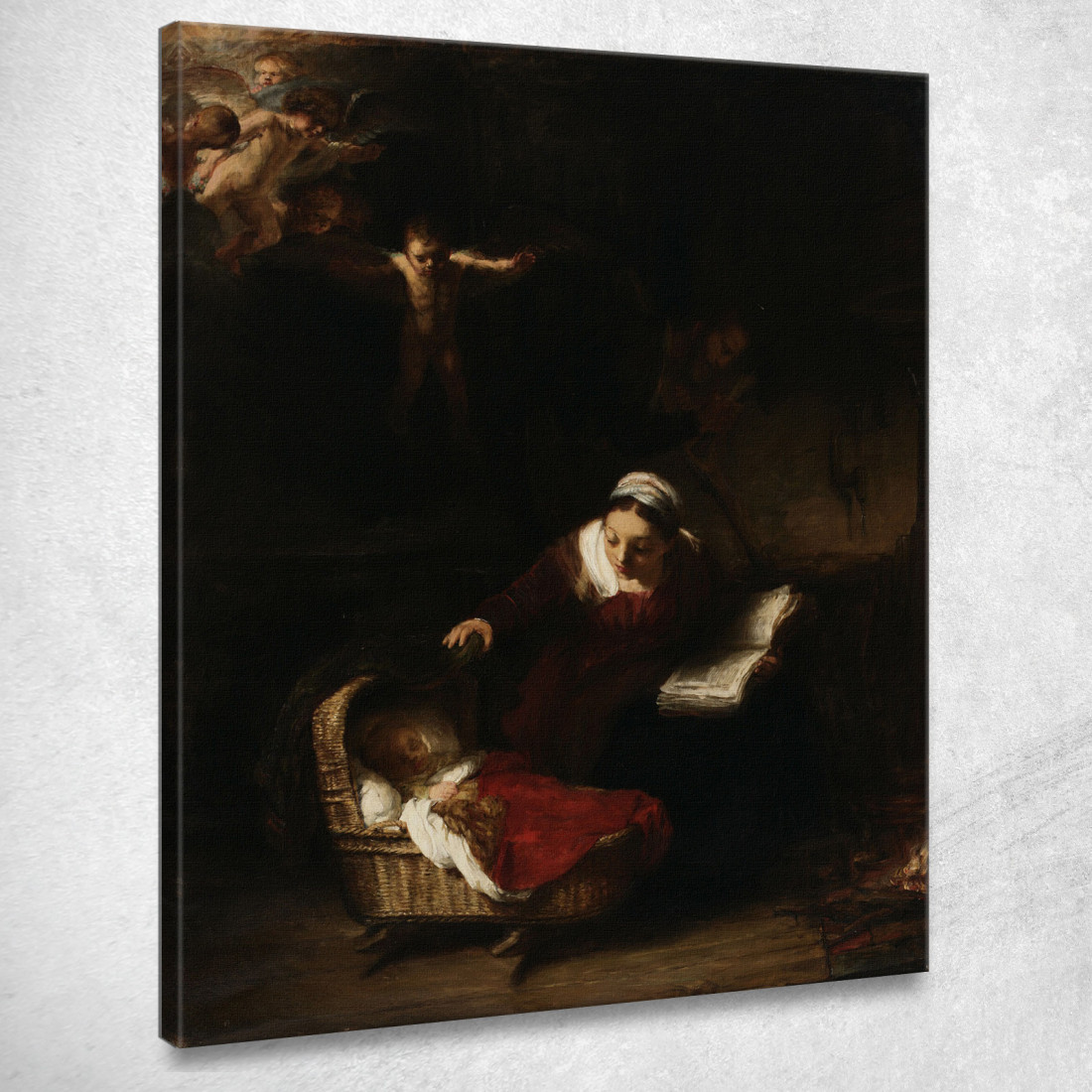 La Sacra Famiglia Copia Da Rembrandt Rembrandt van Rijn rvr228 quadro stampato su tela La Sacra Famiglia Copia Da Rembrandt Rembrandt van Rijn rvr228 quadro stampato su tela