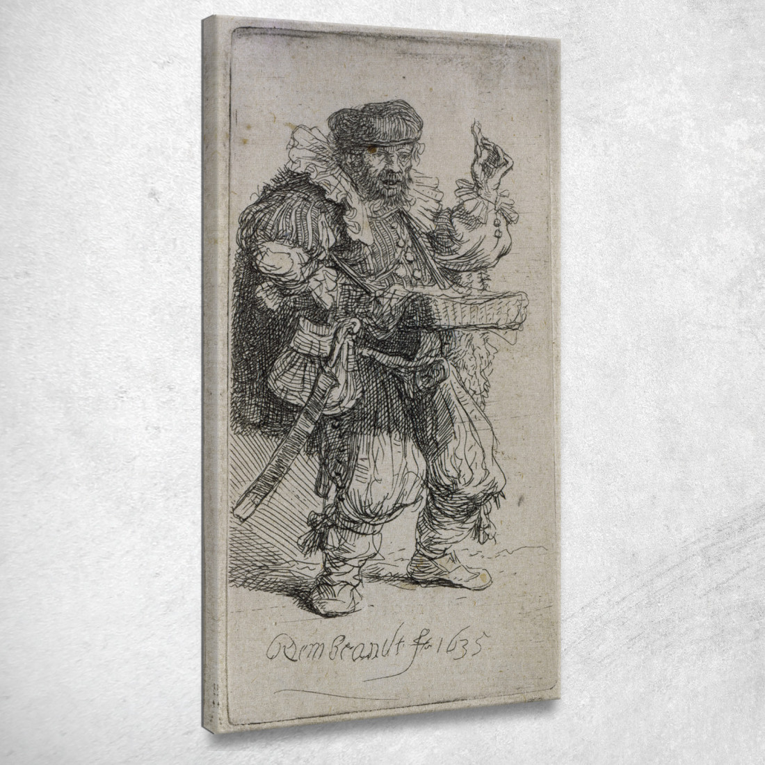 Il Ciarlatano Rembrandt van Rijn rvr236 quadro stampato su tela Il Ciarlatano Rembrandt van Rijn rvr236 quadro stampato su tela