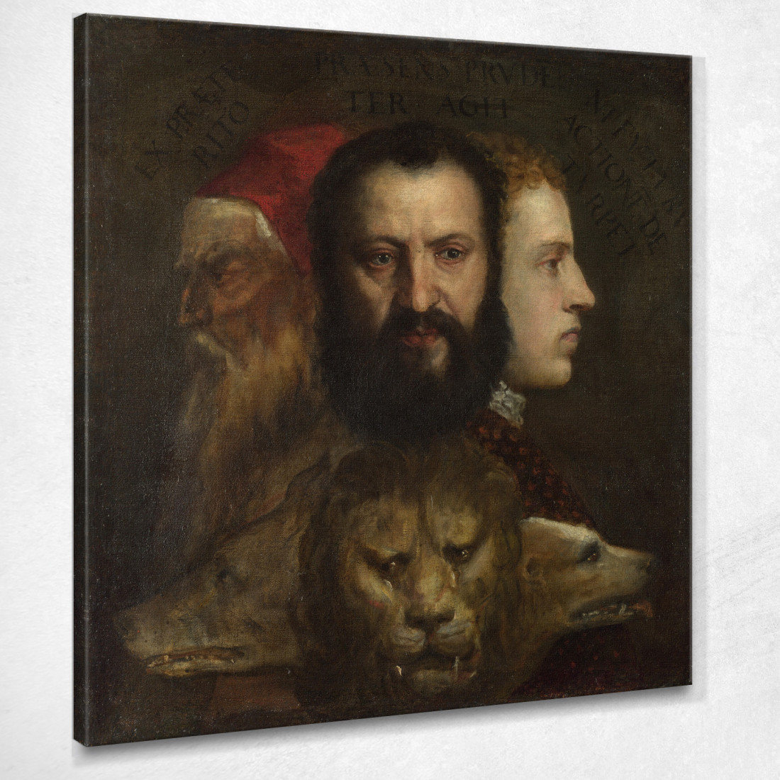 Un'Allegoria Della Prudenza Titian Tiziano Vecellio ttn5 quadro stampato su tela Un'Allegoria Della Prudenza Titian Tiziano Vecellio ttn5 quadro stampato su tela