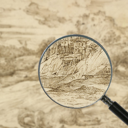 Paesaggio Con San Teodoro Che Vince Il Drago Titian Tiziano Vecellio ttn35 quadro stampato su tela