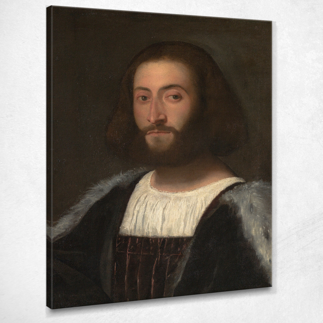 Ritratto D'Uomo 2 Titian Tiziano Vecellio ttn46 quadro stampato su tela Ritratto D'Uomo 2 Titian Tiziano Vecellio ttn46 quadro stampato su tela