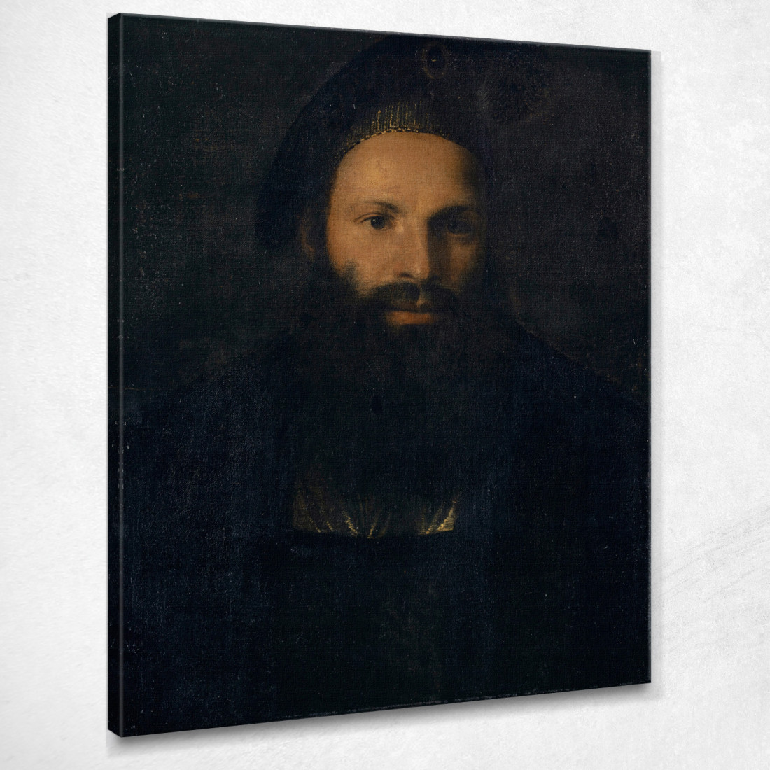 Ritratto Di Pietro Aretino Titian Tiziano Vecellio ttn54 quadro stampato su tela Ritratto Di Pietro Aretino Titian Tiziano Vecellio ttn54 quadro stampato su tela
