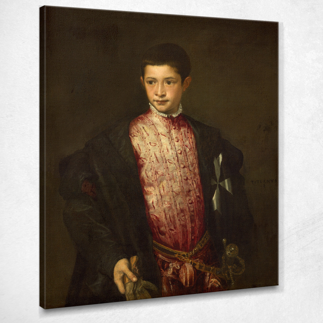 Ranuccio Farnese Titian Tiziano Vecellio ttn56 quadro stampato su tela Ranuccio Farnese Titian Tiziano Vecellio ttn56 quadro stampato su tela