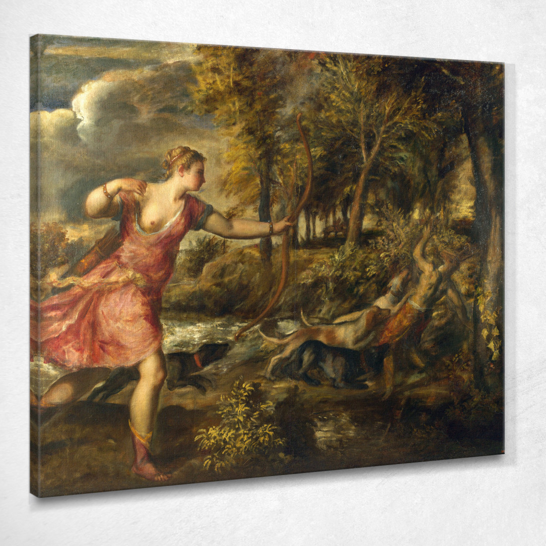 La Morte Di Atteone Titian Tiziano Vecellio ttn62 quadro stampato su tela La Morte Di Atteone Titian Tiziano Vecellio ttn62 quadro stampato su tela