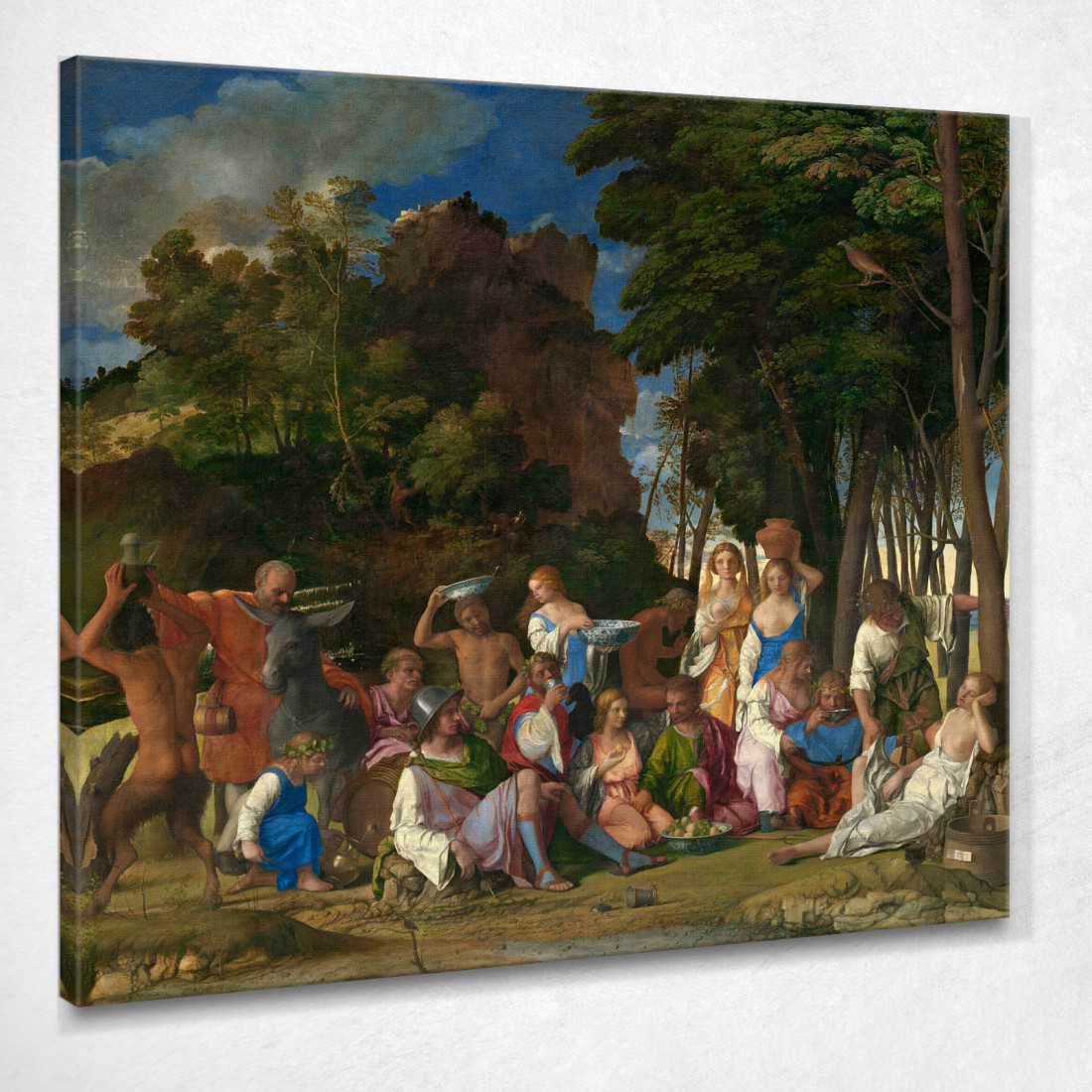 La Festa Degli Dei Titian Tiziano Vecellio ttn63 quadro stampato su tela