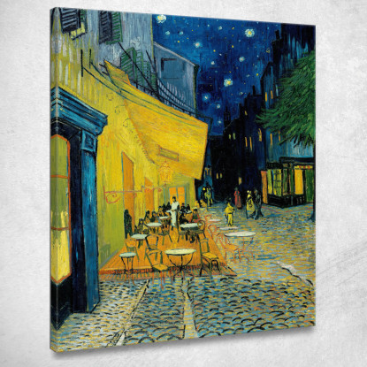 Terrazza Del Caffè Di Notte Vincent van Gogh vvg2 quadro stampato su tela