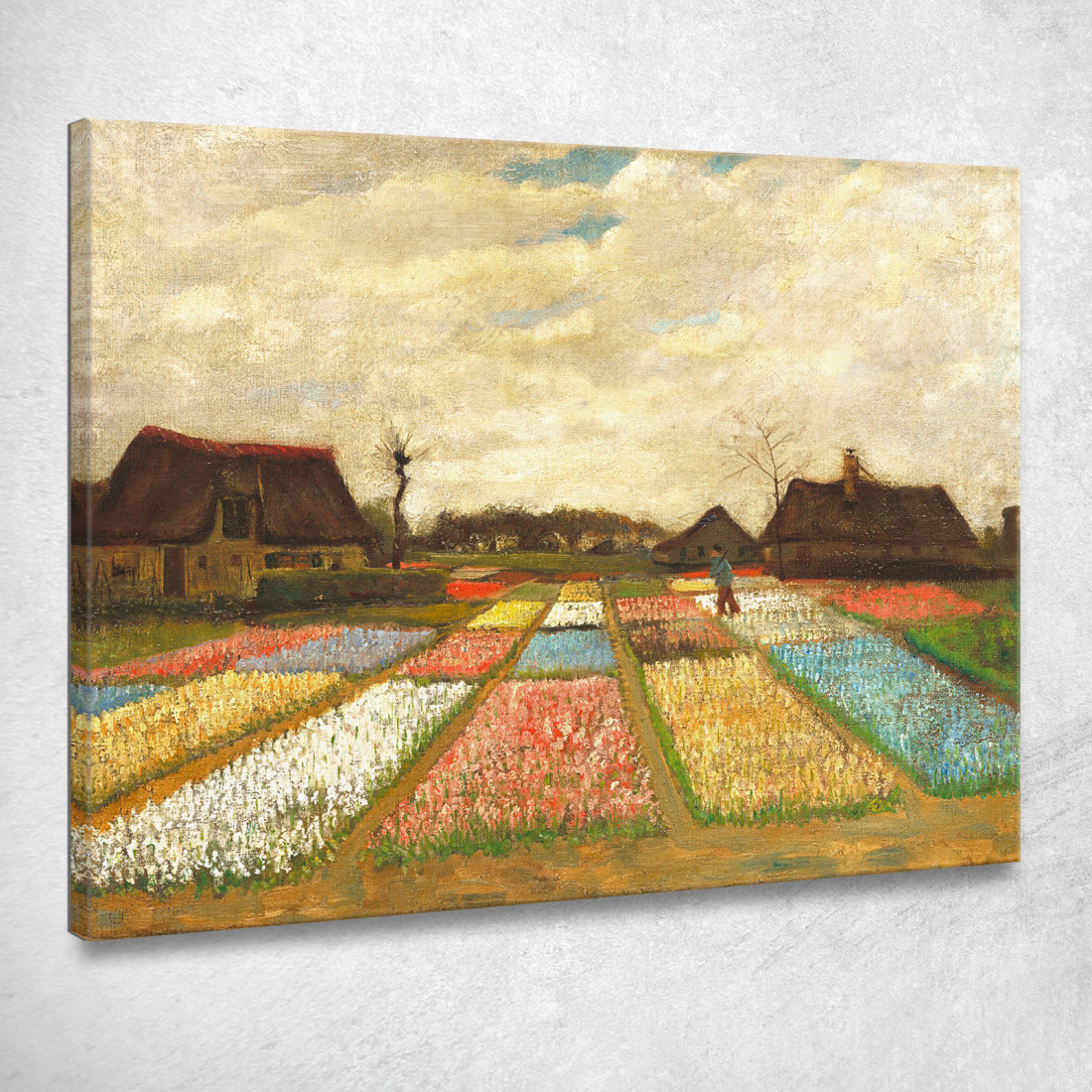 Campi Di Bulbi Vincent van Gogh vvg5 quadro stampato su tela Campi Di Bulbi Vincent van Gogh vvg5 quadro stampato su tela