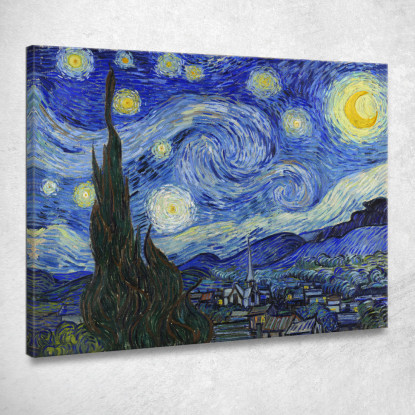 La Notte Stellata Vincent van Gogh vvg14 quadro stampato su tela