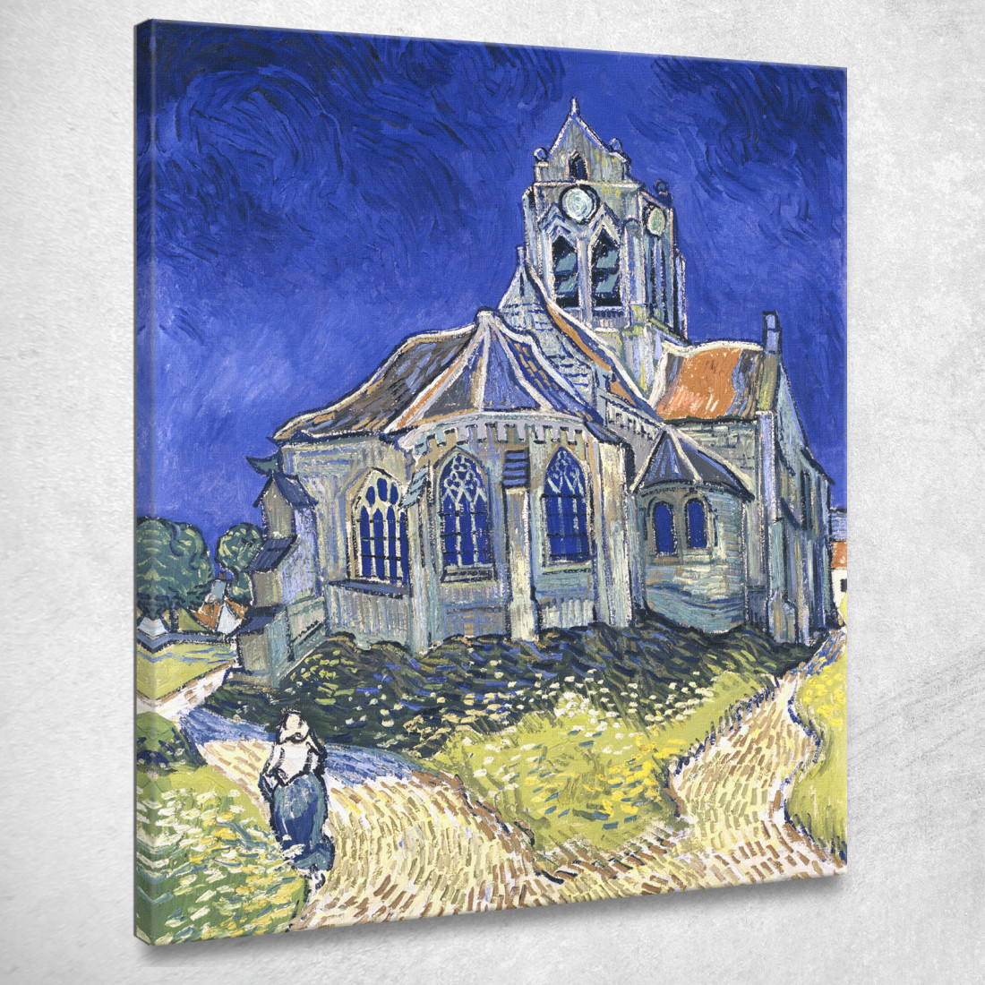 La Chiesa Di Auvers Vincent van Gogh vvg22 quadro stampato su tela