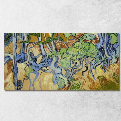 Radici Degli Alberi Vincent van Gogh vvg33 quadro stampato su tela