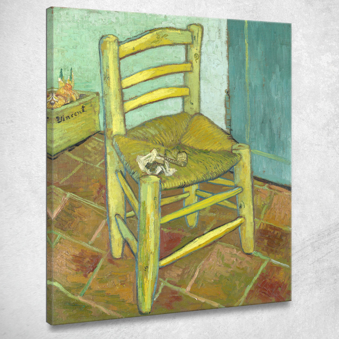 La Sedia Vincent van Gogh vvg35 quadro stampato su tela La Sedia Vincent van Gogh vvg35 quadro stampato su tela