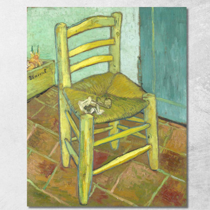 La Sedia Vincent van Gogh vvg35 quadro stampato su tela