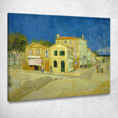 La Casa Gialla Vincent van Gogh vvg42 quadro stampato su tela