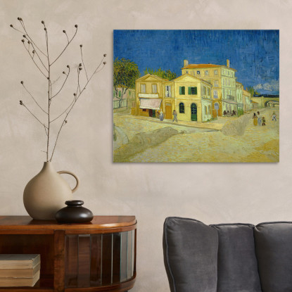 La Casa Gialla Vincent van Gogh vvg42 quadro stampato su tela