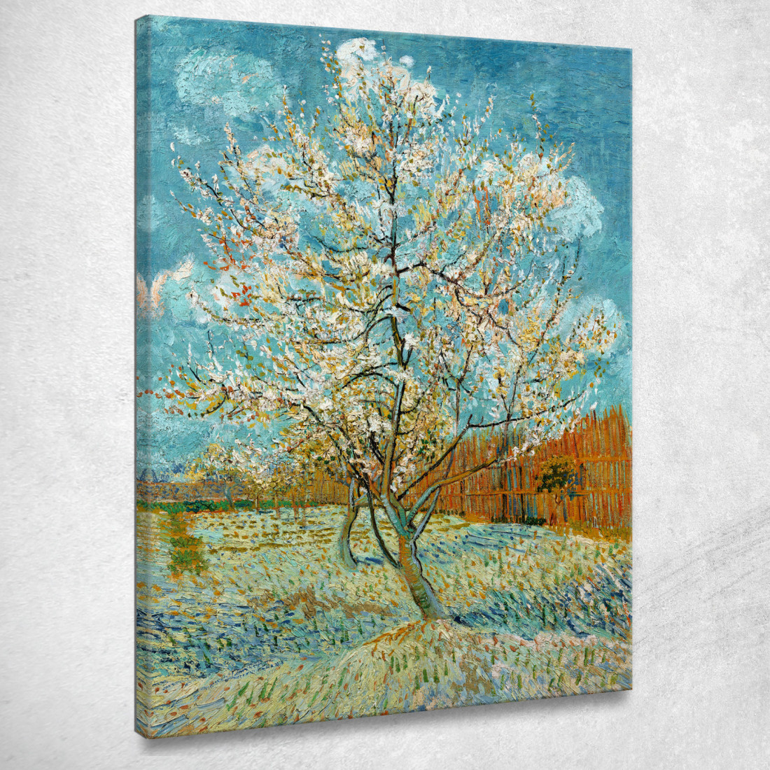 Il Pesco Rosa Vincent van Gogh vvg45 quadro stampato su tela