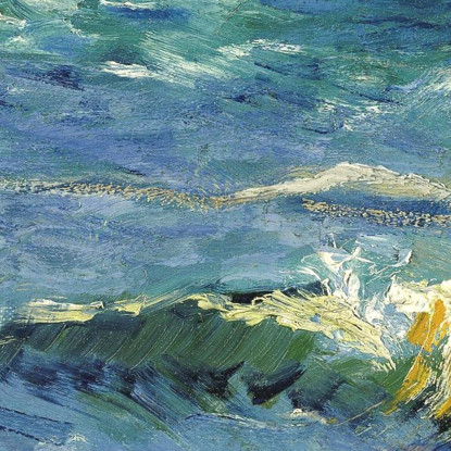 Il Mare A Les Saintes Maries De La Mer Vincent van Gogh vvg59 quadro stampato su tela