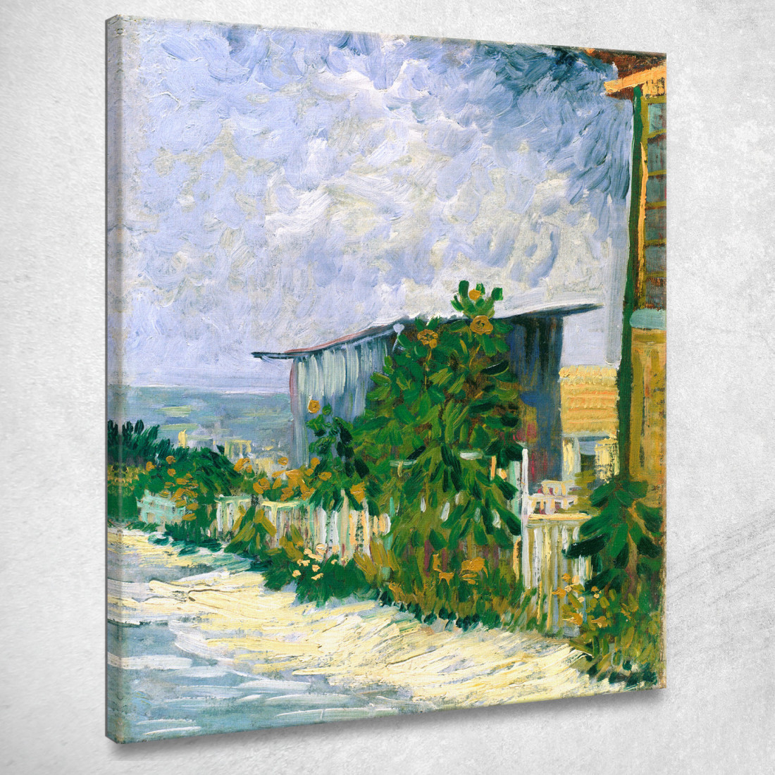 Rifugio A Montmartre Vincent van Gogh vvg60 quadro stampato su tela Rifugio A Montmartre Vincent van Gogh vvg60 quadro stampato su tela