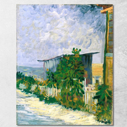 Rifugio A Montmartre Vincent van Gogh vvg60 quadro stampato su tela