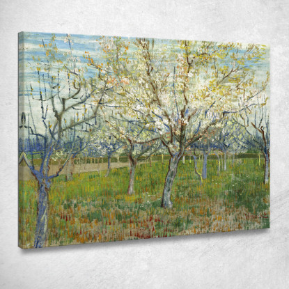 Il Frutteto Rosa Vincent van Gogh vvg77 quadro stampato su tela