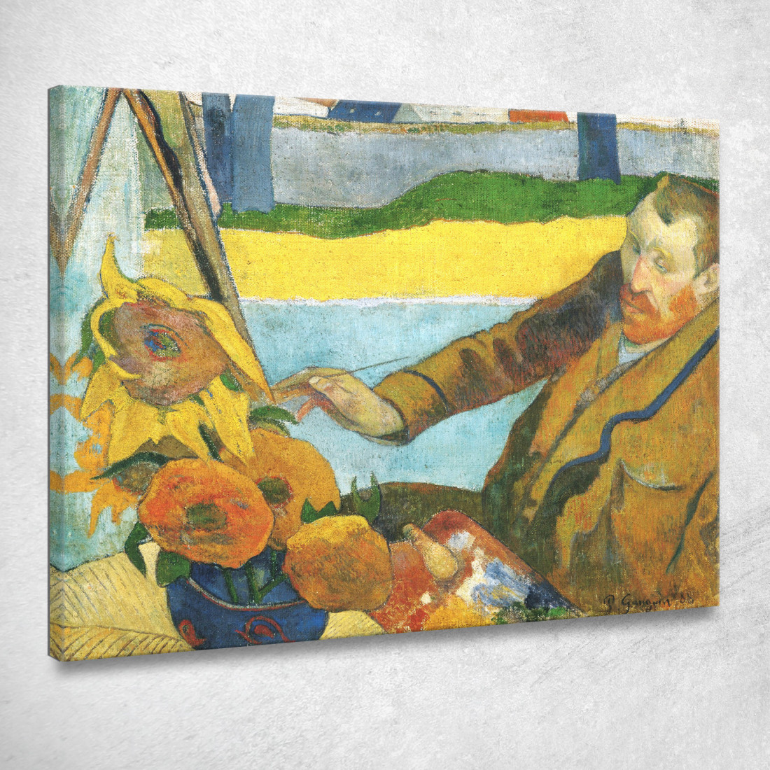 Il Pittore Dei Girasoli Vincent van Gogh vvg83 quadro stampato su tela Il Pittore Dei Girasoli Vincent van Gogh vvg83 quadro stampato su tela