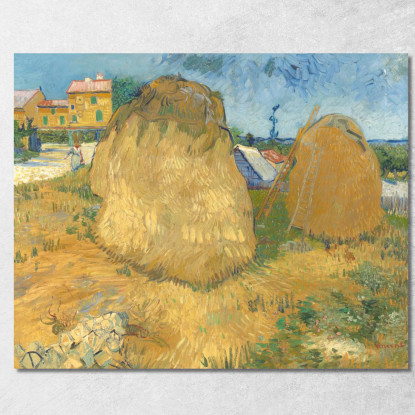 Pile Di Grano In Provenza Vincent van Gogh vvg108 quadro stampato su tela