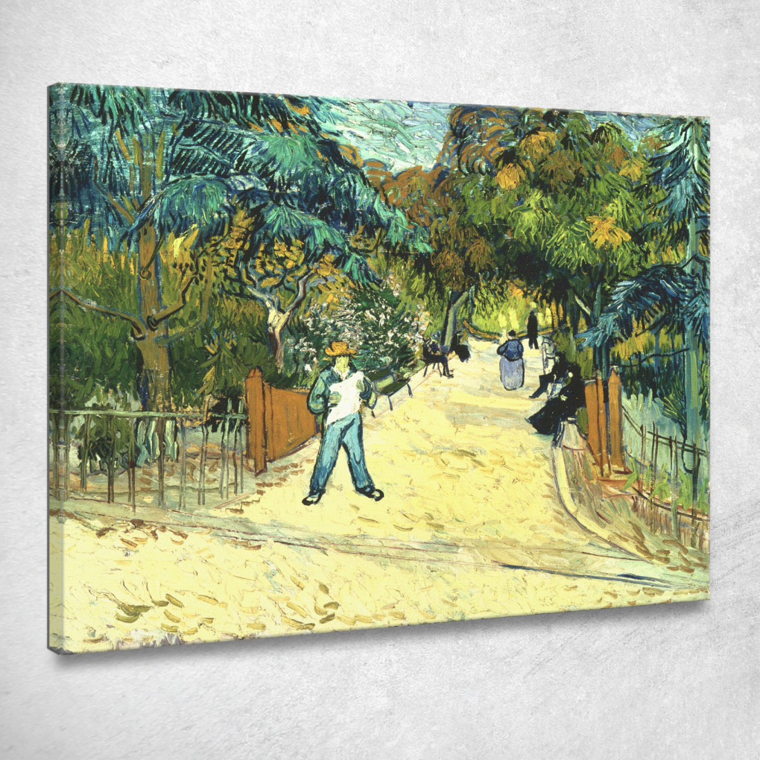 Ingresso Ai Giardini Pubblici Di Arle Vincent van Gogh vvg120 quadro stampato su tela Ingresso Ai Giardini Pubblici Di Arle Vincent van Gogh vvg120 quadro stampato su tela