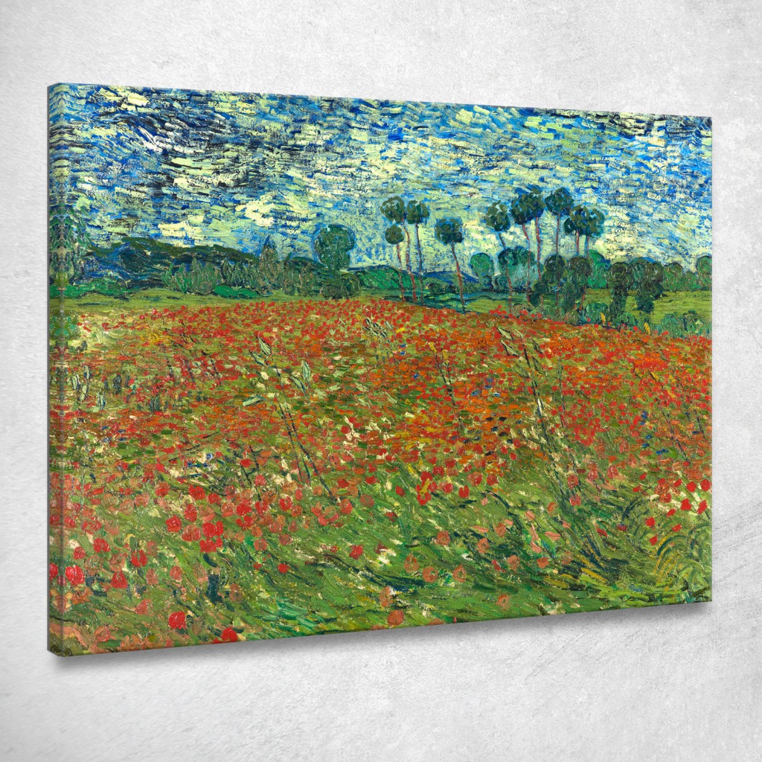 Campo Di Papaveri Vincent van Gogh vvg153 quadro stampato su tela