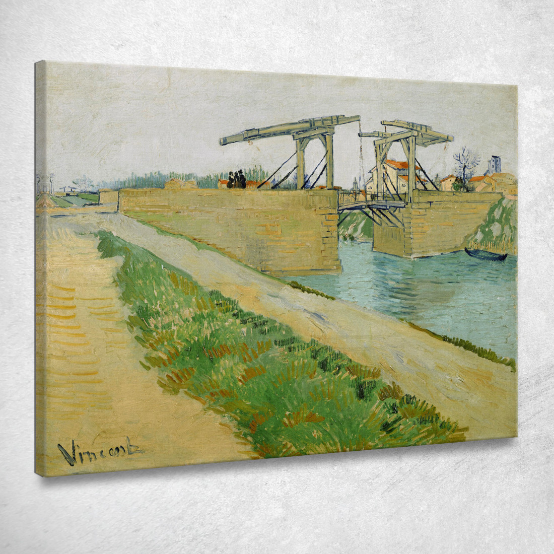 Il Ponte Di Langlois Ad Arles Vincent van Gogh vvg171 quadro stampato su tela Il Ponte Di Langlois Ad Arles Vincent van Gogh vvg171 quadro stampato su tela