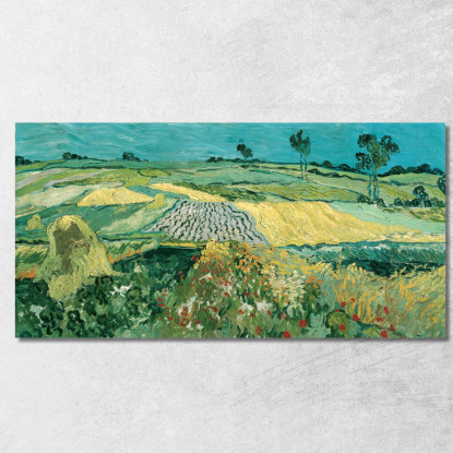 La Pianura Di Auvers Vincent van Gogh vvg173 quadro stampato su tela