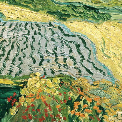 La Pianura Di Auvers Vincent van Gogh vvg173 quadro stampato su tela