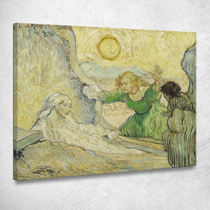 La Risurrezione Di Lazzaro Dopo Rembrandt Vincent van Gogh vvg174 quadro stampato su tela