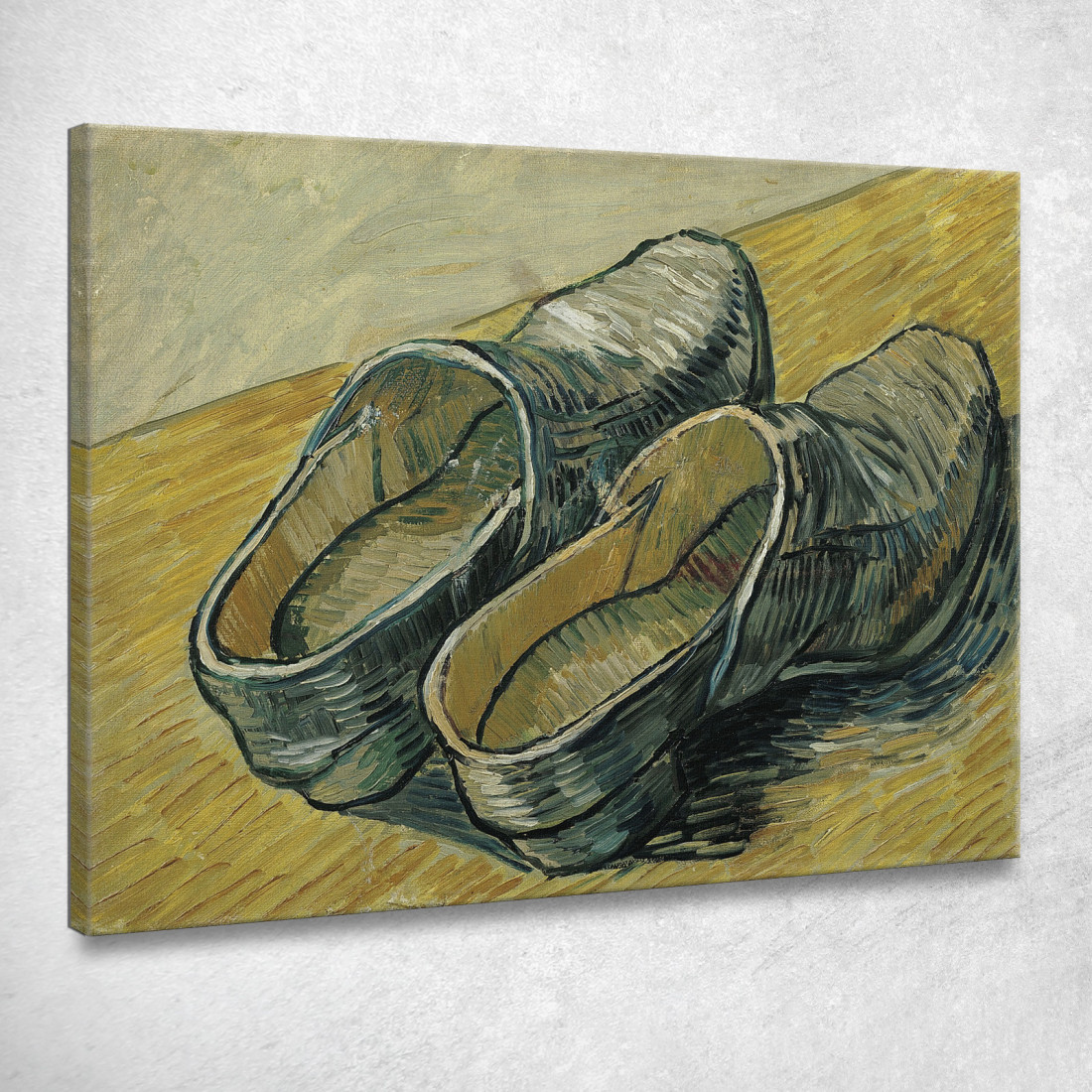 Un Paio Di Zoccoli In Pelle Vincent van Gogh vvg188 quadro stampato su tela Un Paio Di Zoccoli In Pelle Vincent van Gogh vvg188 quadro stampato su tela