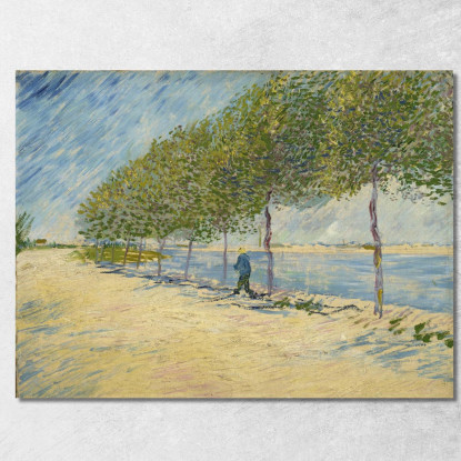 Lungo La Senna Vincent van Gogh vvg191 quadro stampato su tela