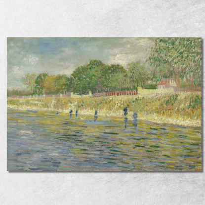 Banca Della Senna Vincent van Gogh vvg192 quadro stampato su tela