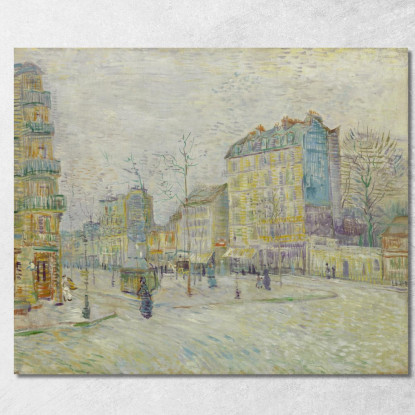 Boulevard De Clichy Vincent van Gogh vvg198 quadro stampato su tela