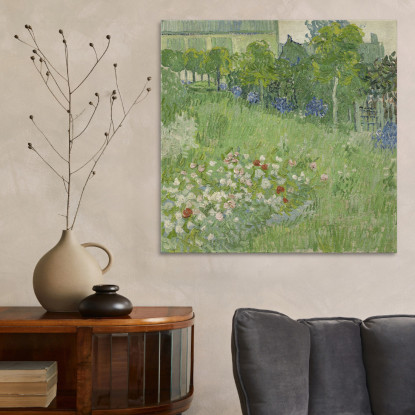 Il Giardino Di Daubigny Vincent van Gogh vvg204 quadro stampato su tela