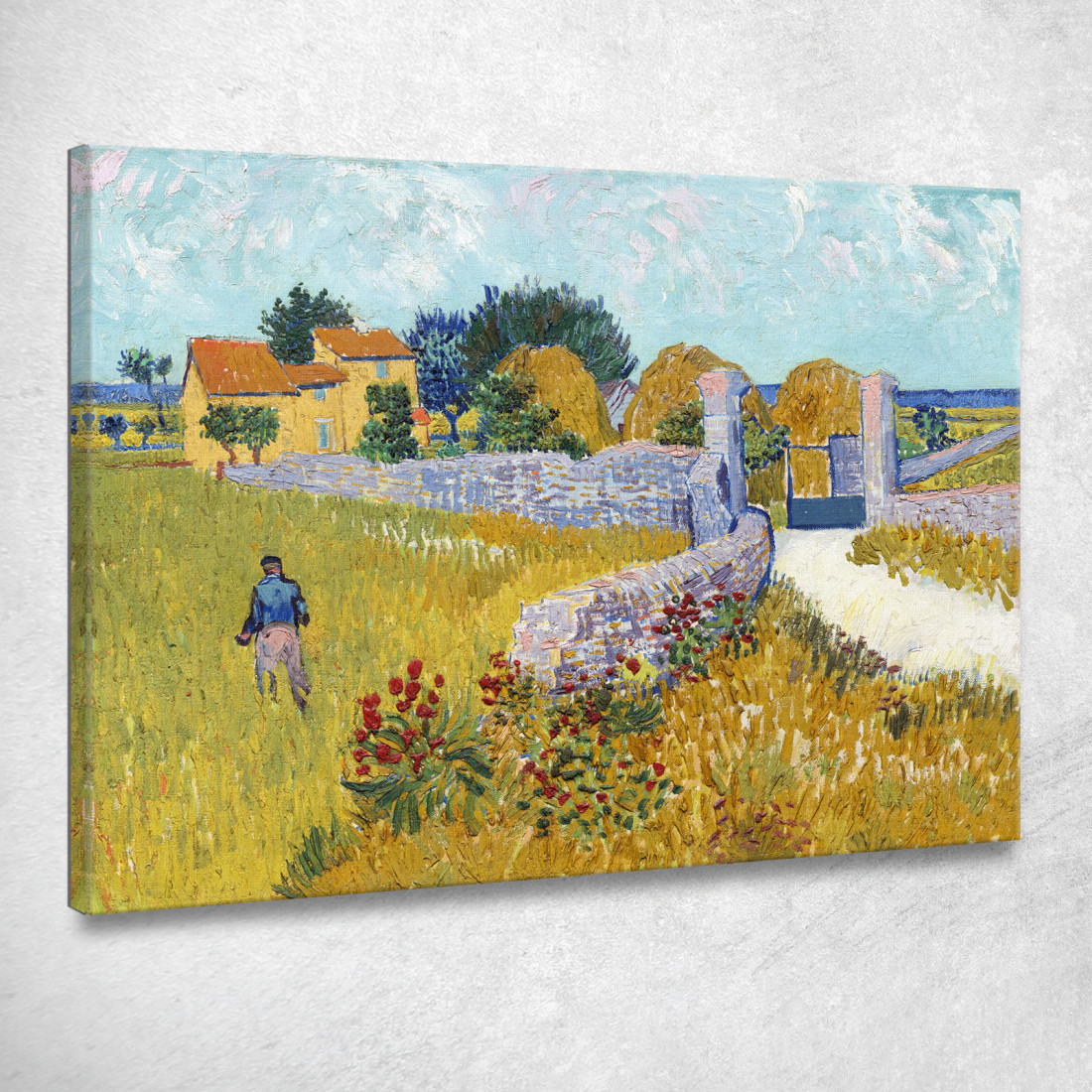 Fattoria In Provenza Vincent van Gogh vvg212 quadro stampato su tela Fattoria In Provenza Vincent van Gogh vvg212 quadro stampato su tela