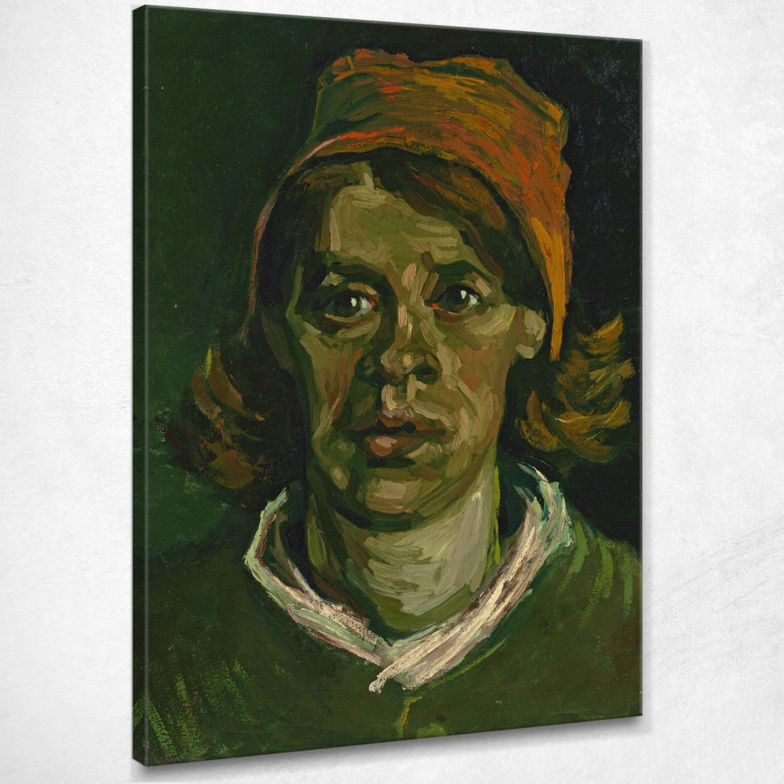 Testa Di Donna Vincent van Gogh vvg224 quadro stampato su tela Testa Di Donna Vincent van Gogh vvg224 quadro stampato su tela