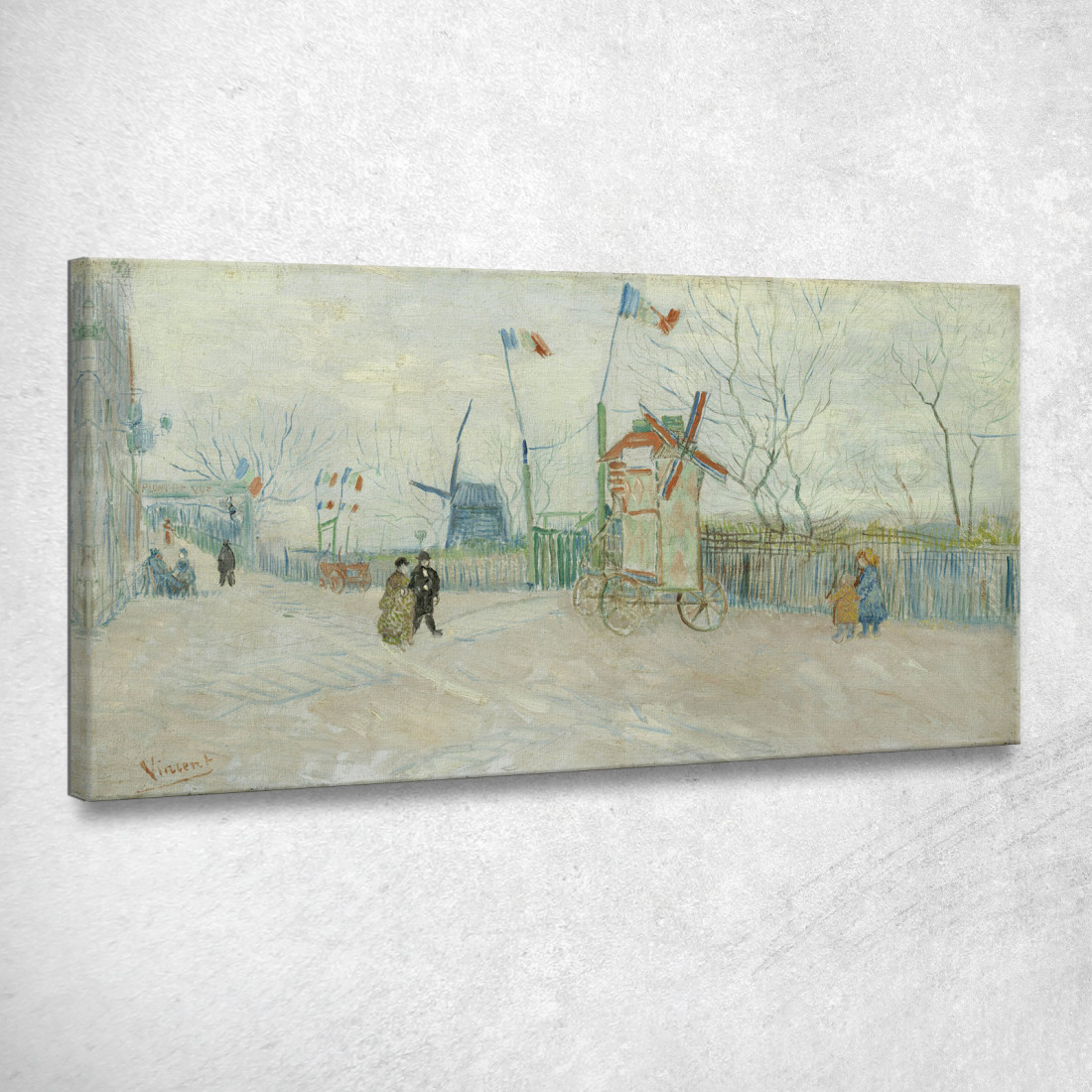 Impasse Des Deux Frères Vincent van Gogh vvg227 quadro stampato su tela Impasse Des Deux Frères Vincent van Gogh vvg227 quadro stampato su tela
