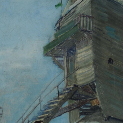 Il Moulin De La Galette Vincent van Gogh vvg237 quadro stampato su tela