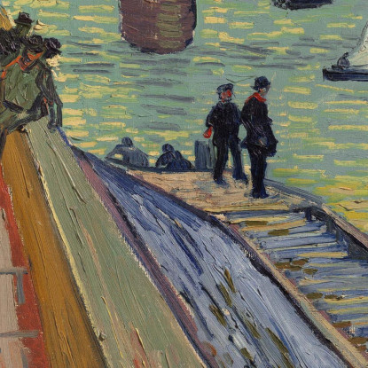 Il Ponte Della Trinquetaille Vincent van Gogh vvg238 quadro stampato su tela