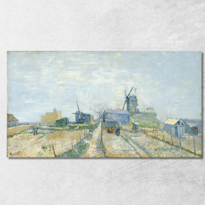 Montmartre Mulini E Orti Vincent van Gogh vvg243 quadro stampato su tela