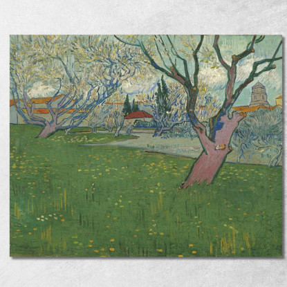 Frutteti In Fiore Vista Arles Vincent van Gogh vvg251 quadro stampato su tela