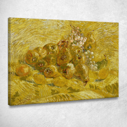 Mele Cotogne Limoni Pere E Uva Vincent van Gogh vvg266 quadro stampato su tela