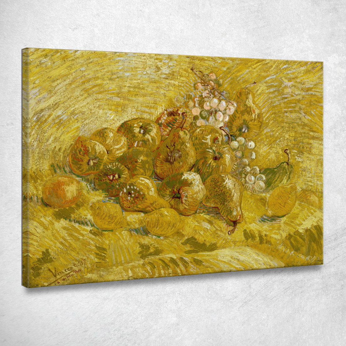 Mele Cotogne Limoni Pere E Uva Vincent van Gogh vvg266 quadro stampato su tela