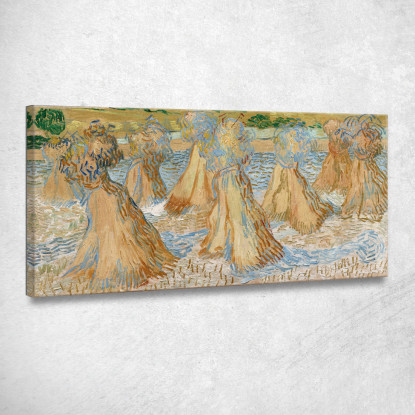 Covoni Di Grano Vincent van Gogh vvg271 quadro stampato su tela