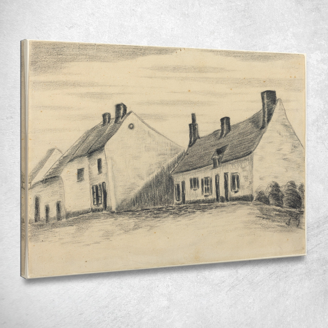 La Casa Zandmennik Vincent van Gogh vvg297 quadro stampato su tela La Casa Zandmennik Vincent van Gogh vvg297 quadro stampato su tela