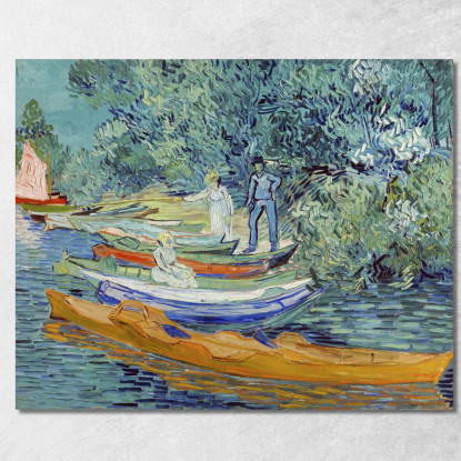 Banca Dell'Oise Ad Auvers 1890 Vincent van Gogh vvg315 quadro stampato su tela